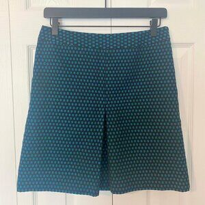 LOFT Black and Blue Lined Skirt